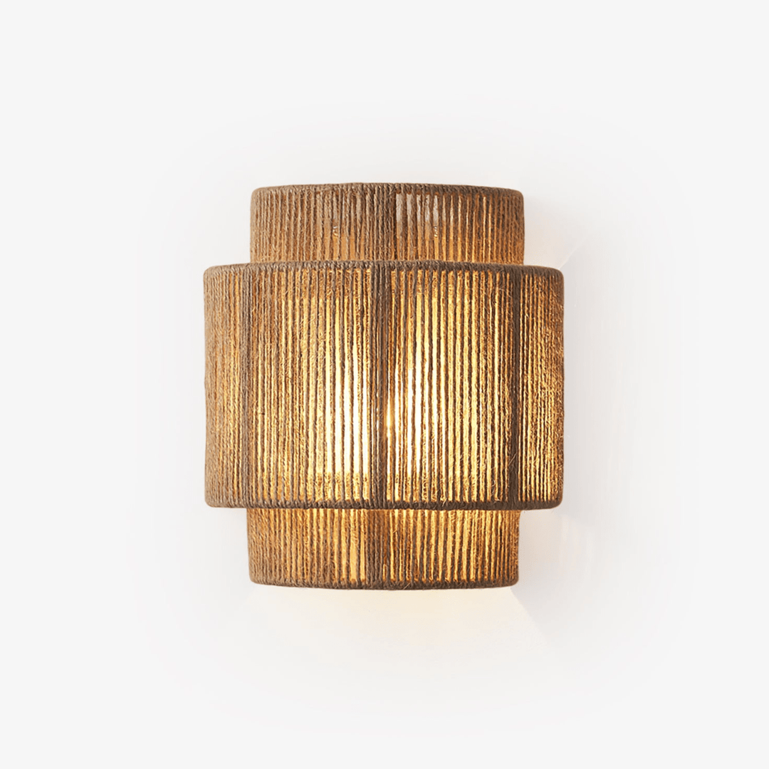 Rustykalna Lampa Ścienna Wpleciona