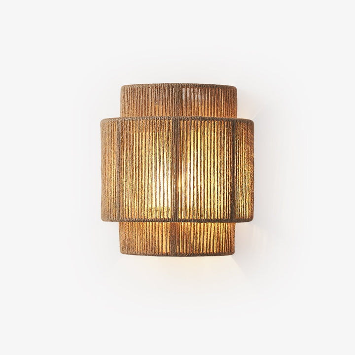 Rustykalna Lampa Ścienna Wpleciona