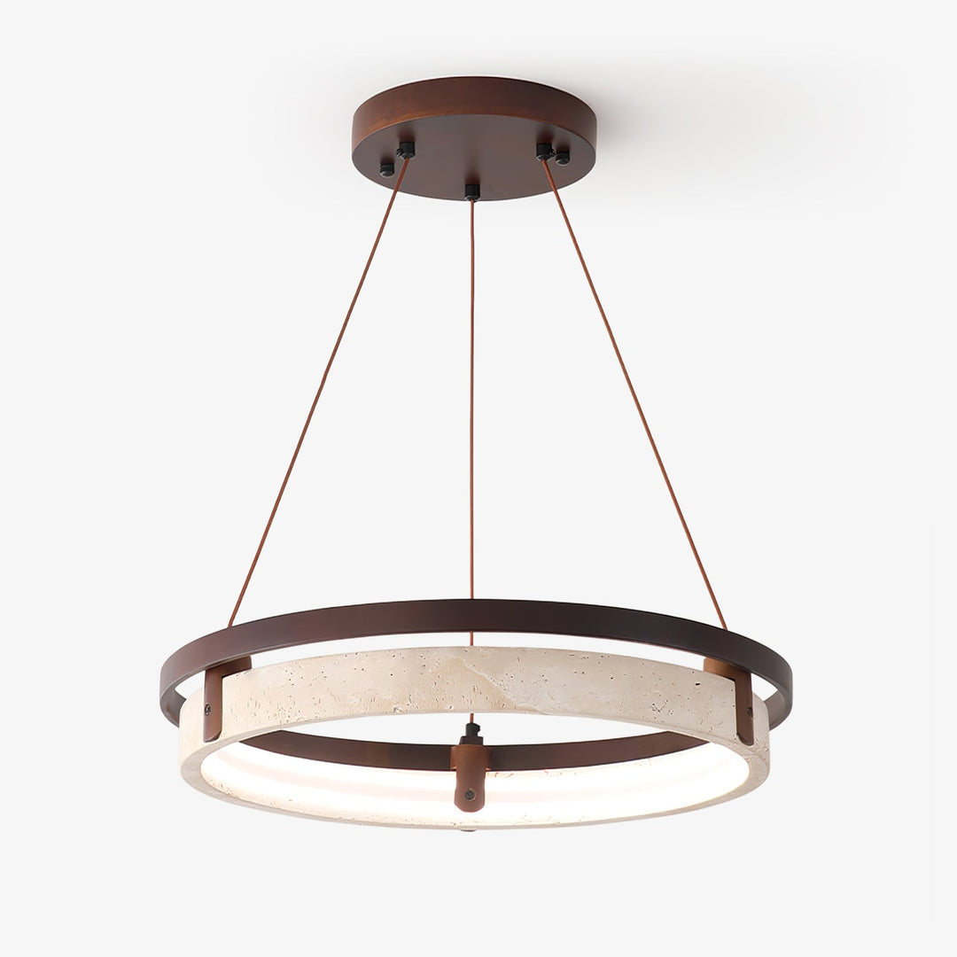 Lampa wisząca Orbit z Travertynu