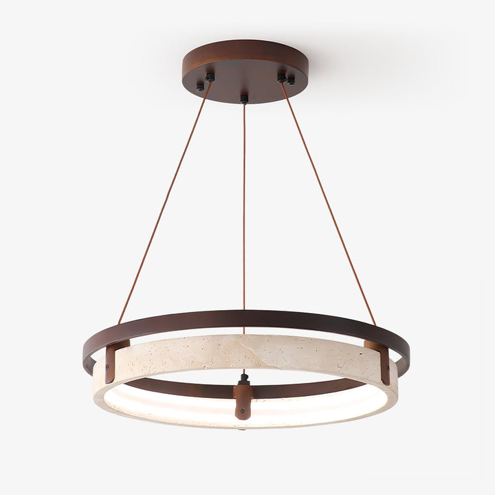Lampa wisząca Orbit z Travertynu