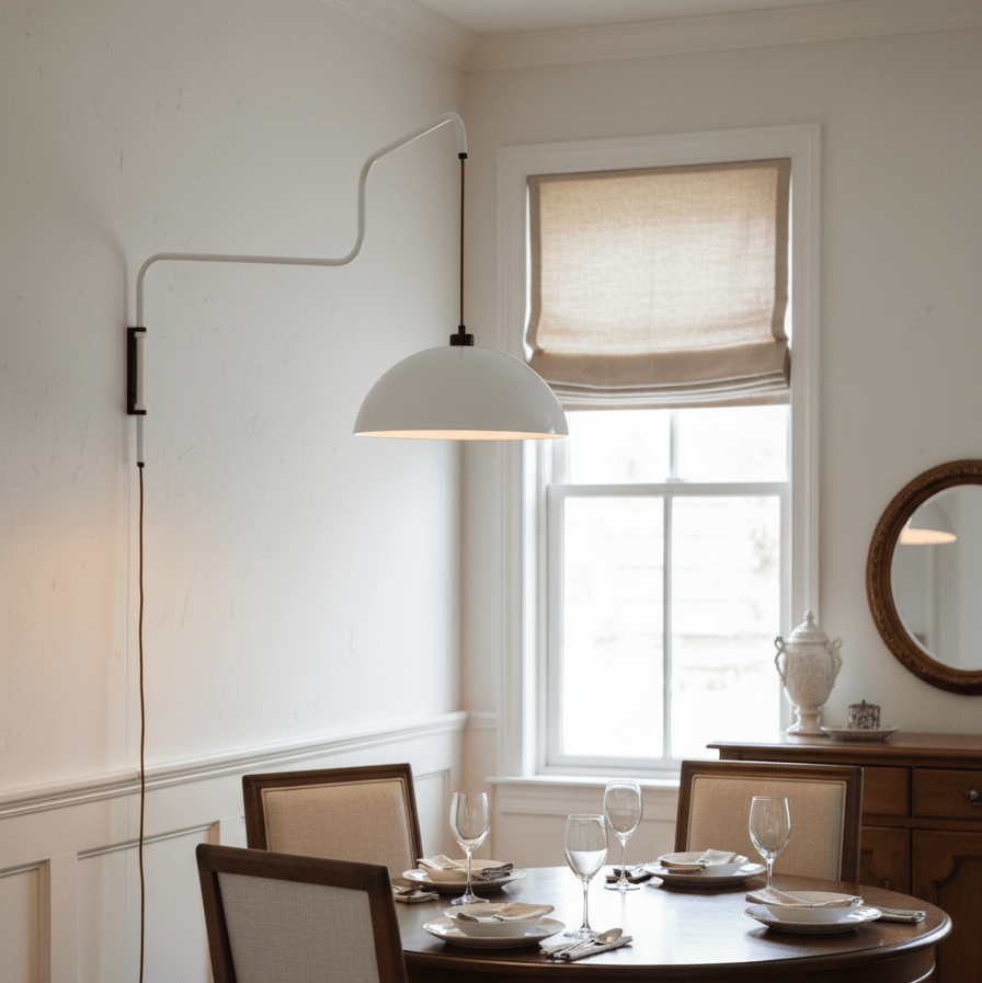 Lampa Ścienna Elio z wtyczką