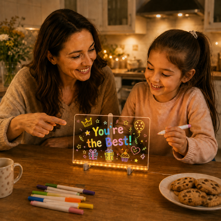 Lumidoodle – Podświetlana akrylowa tablica do rysowania LED