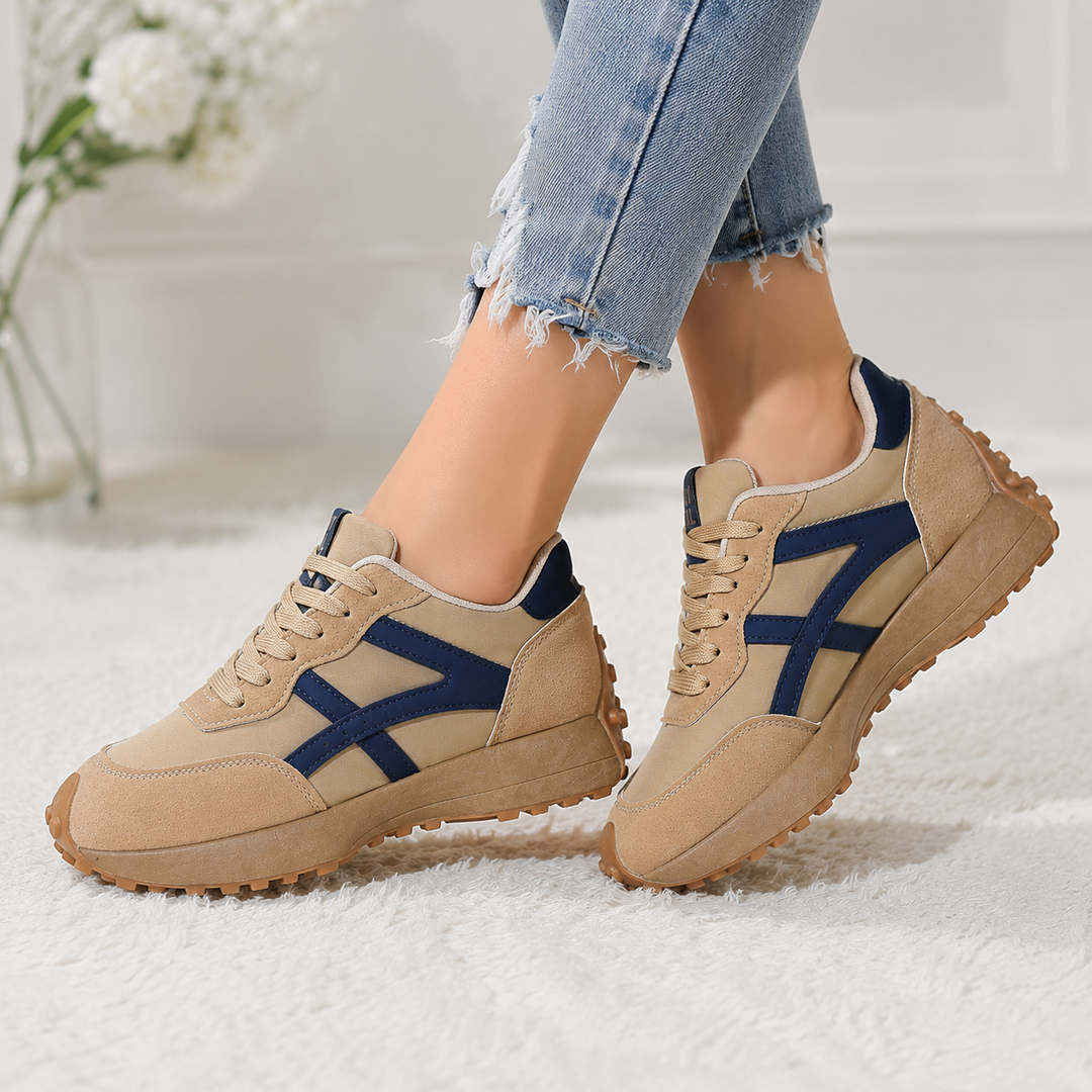 Solenne – Płaskie, Nieslizgające Sneakersy Chunky