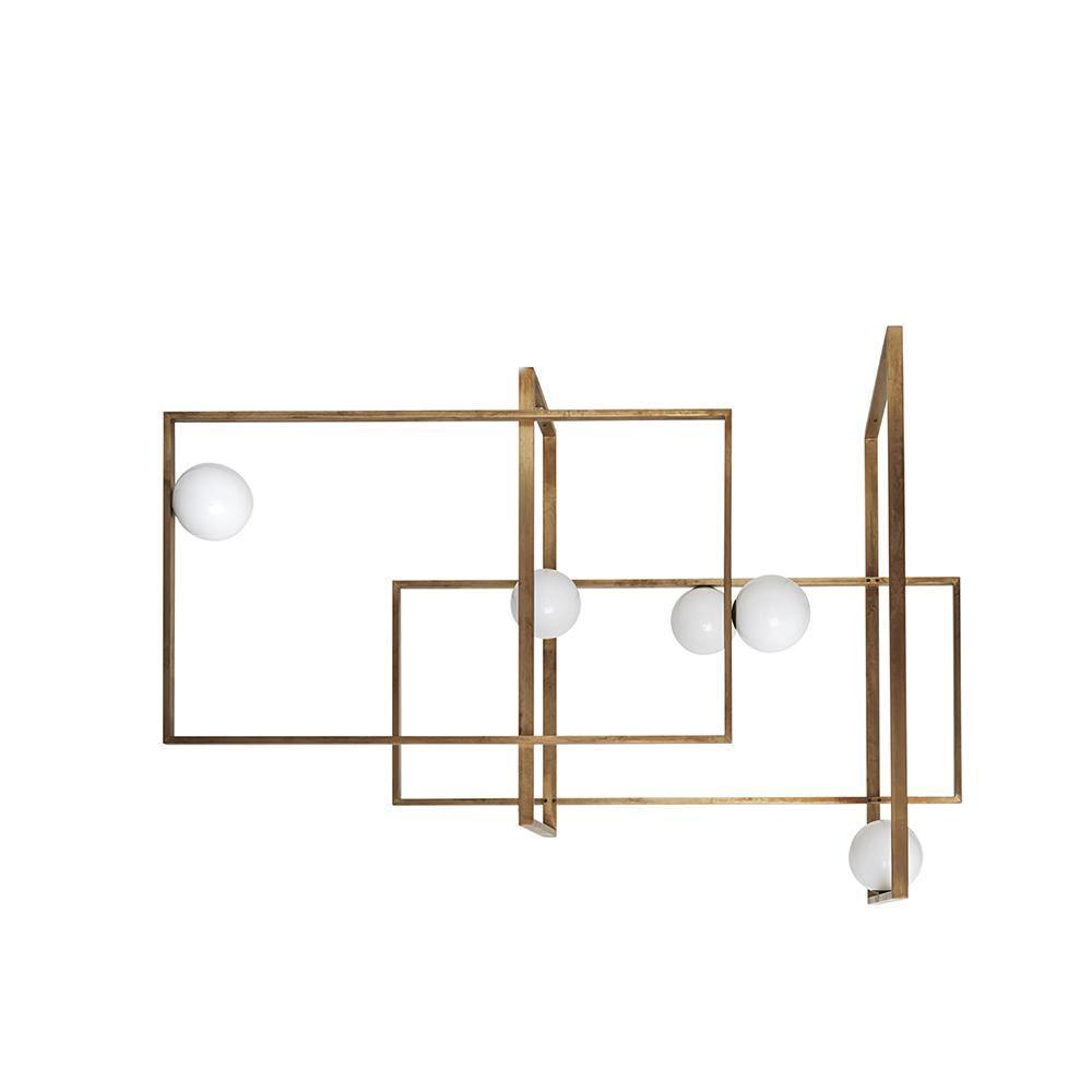 Szklana lampa sufitowa Mondrian