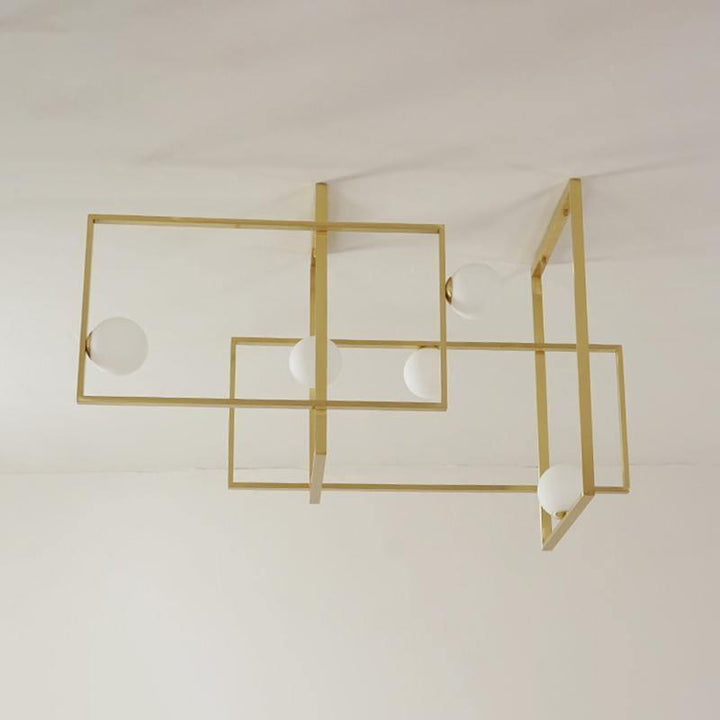 Szklana lampa sufitowa Mondrian