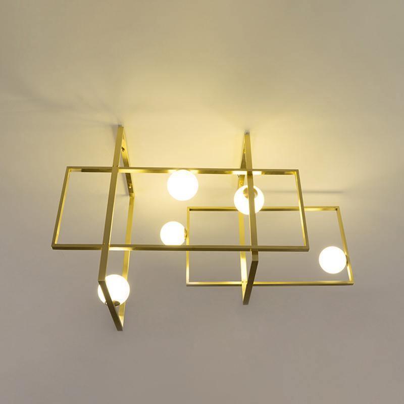 Szklana lampa sufitowa Mondrian
