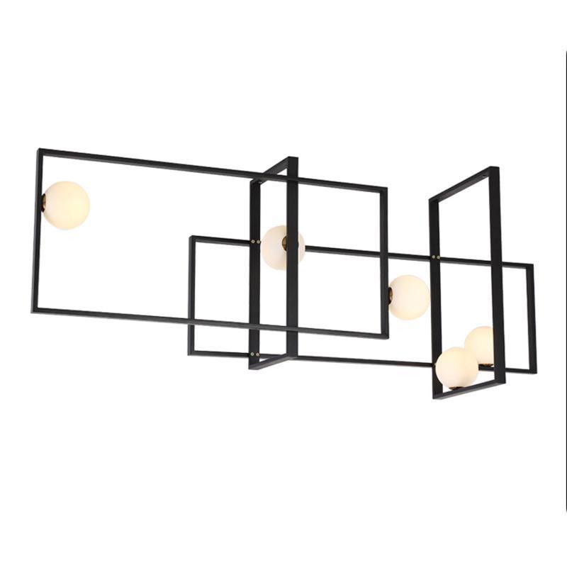 Szklana lampa sufitowa Mondrian