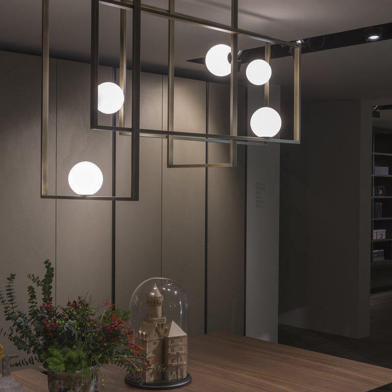 Szklana lampa sufitowa Mondrian