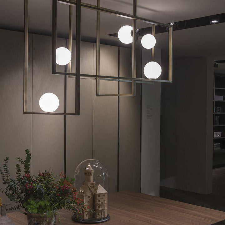 Szklana lampa sufitowa Mondrian