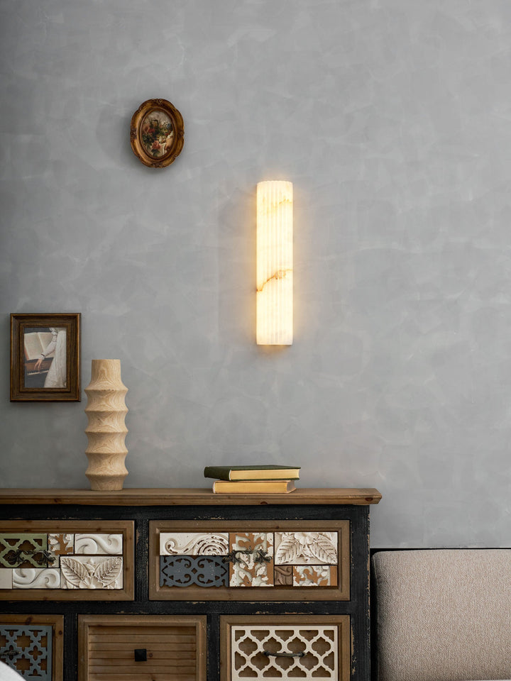 Alvia Alabastrowa Lampa Ścienna