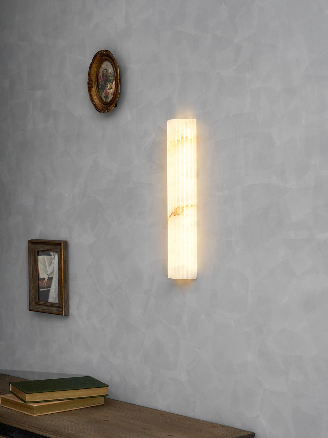 Alvia Alabastrowa Lampa Ścienna