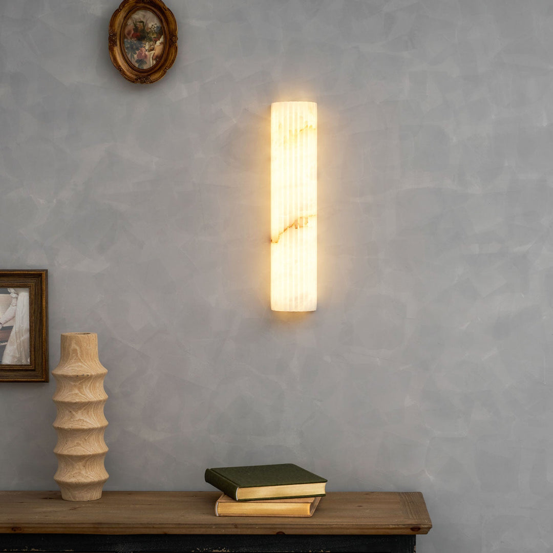 Alvia Alabastrowa Lampa Ścienna