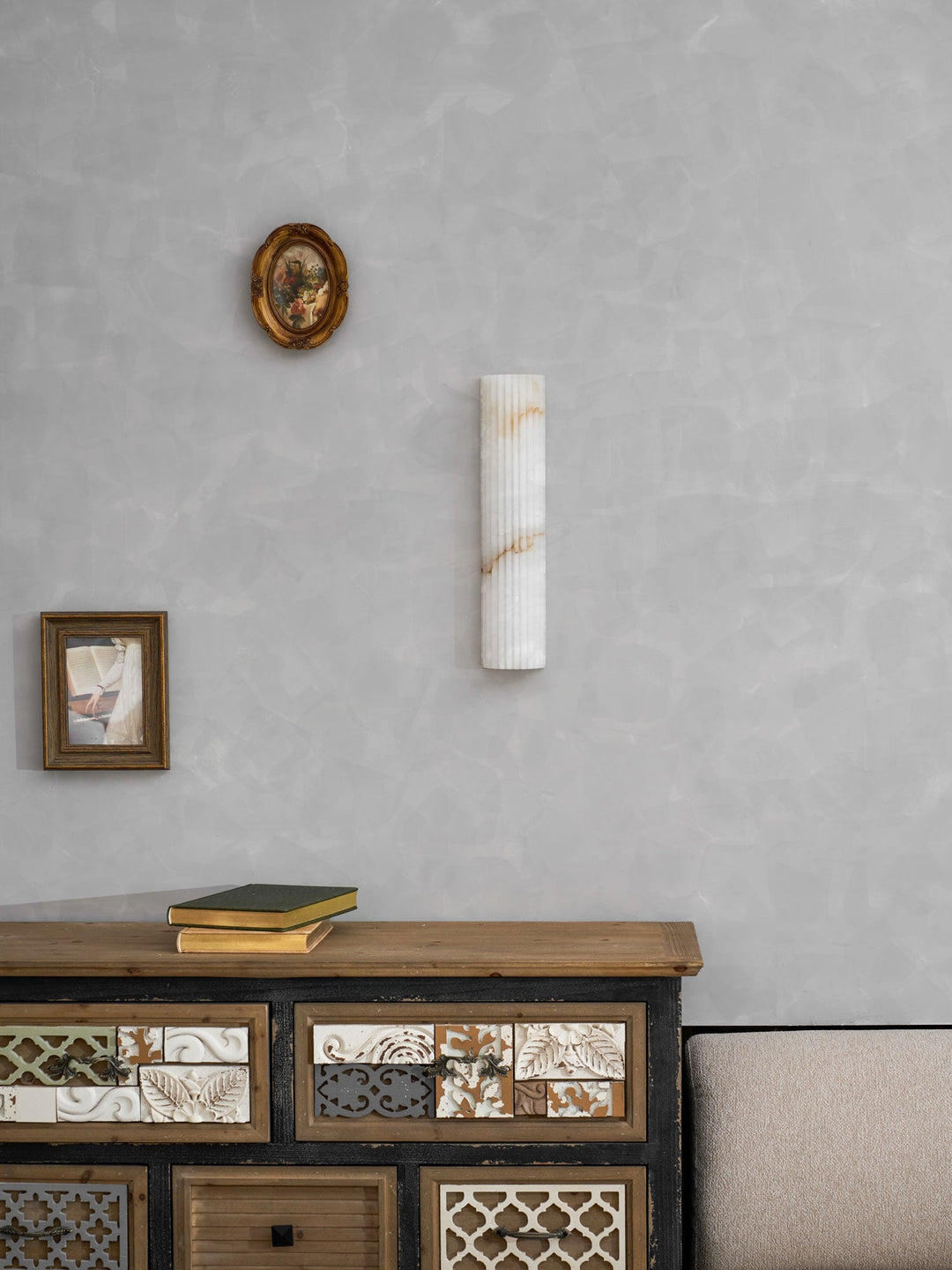 Alvia Alabastrowa Lampa Ścienna
