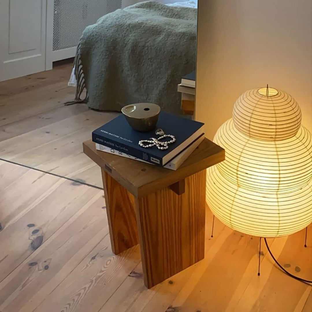 Japońska Lampa Stołowa z Latarenką