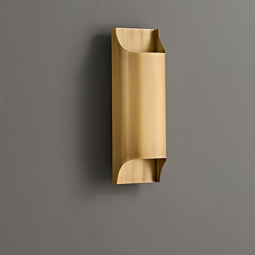 Lampa ścienna Leclerc z mosiądzu