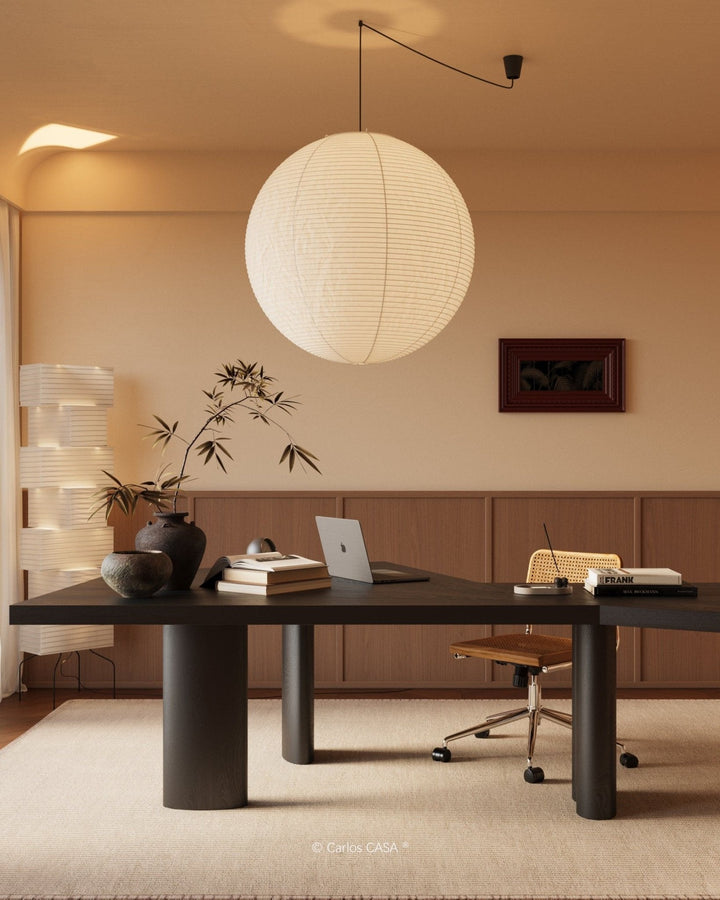 Lampa wisząca z papieru Washi - seria okrągła