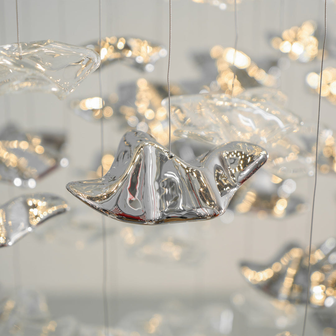 Lampa wisząca z szklanymi wisiorkami Tidal Art