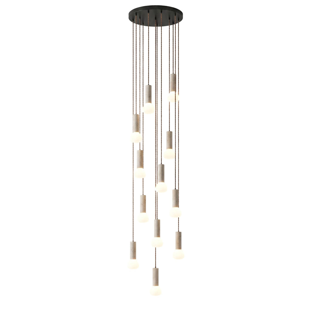 Lampa Wisząca z Travertynu Matchstick