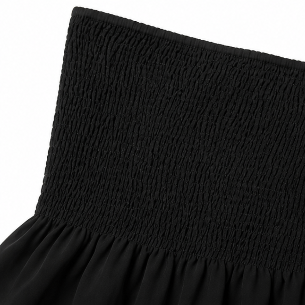 Vellora – Top Babydoll bez ramiączek z marszczeniem dla kobiet