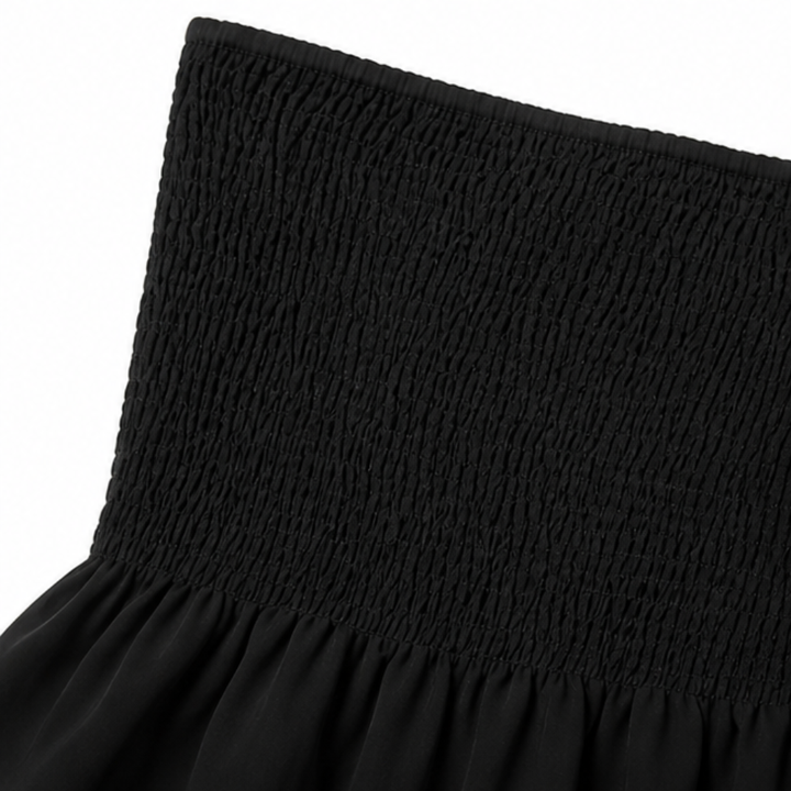 Vellora – Top Babydoll bez ramiączek z marszczeniem dla kobiet