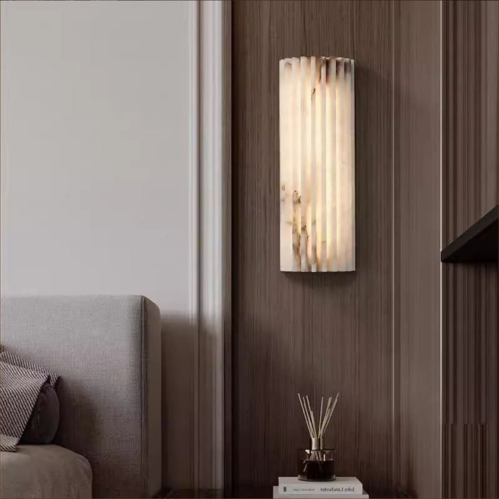 Alvia Alabastrowa Lampa Ścienna