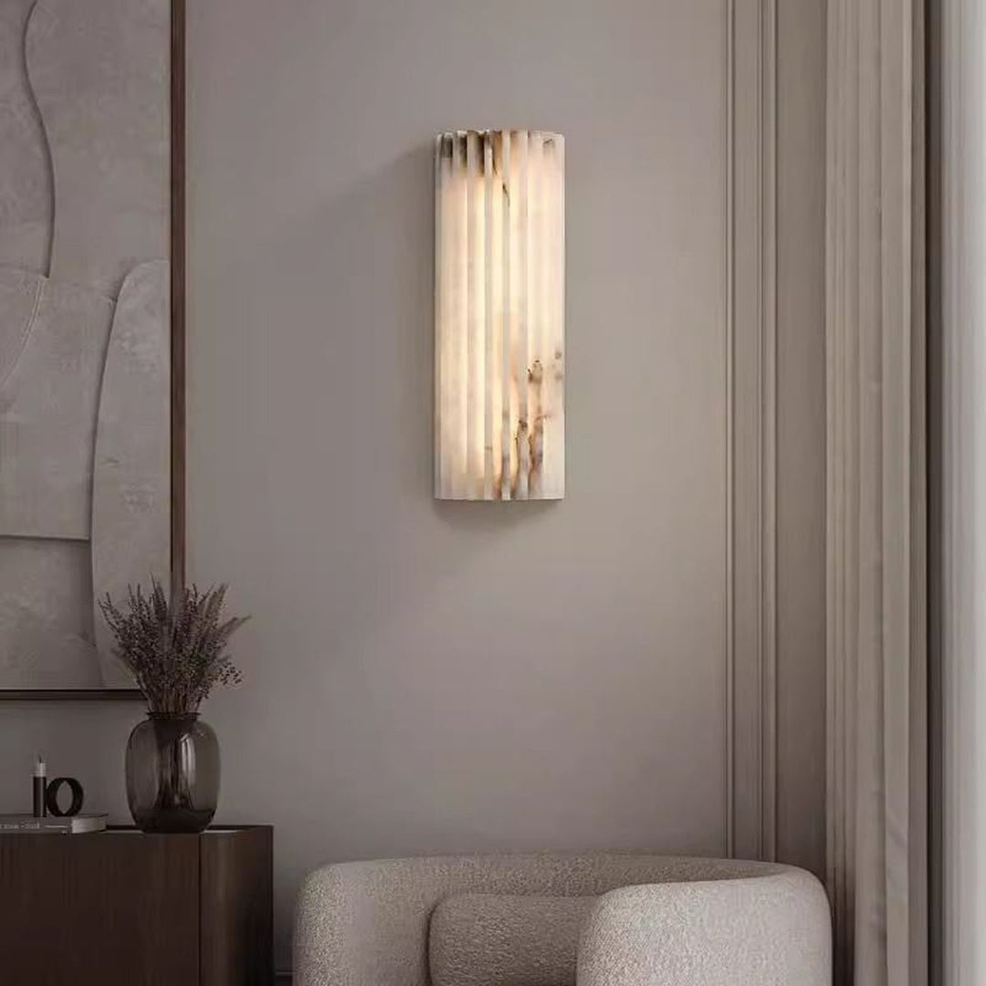 Alvia Alabastrowa Lampa Ścienna