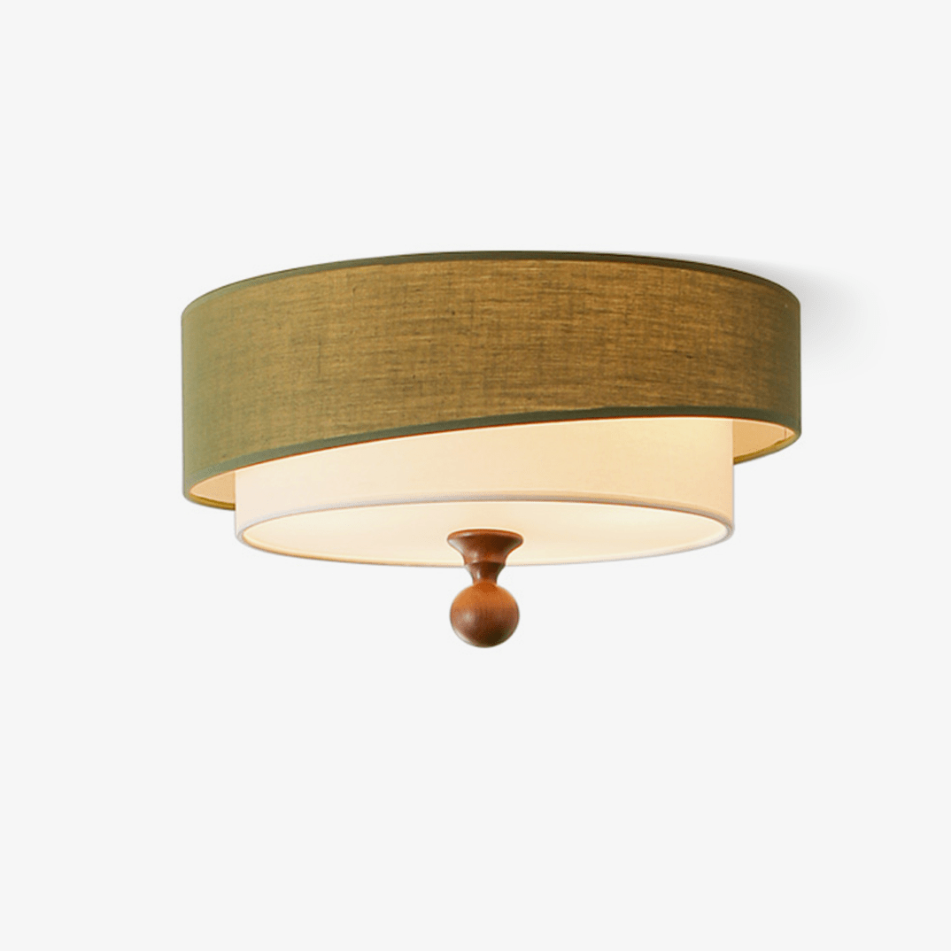 Lampa sufitowa z warstwowego materiału