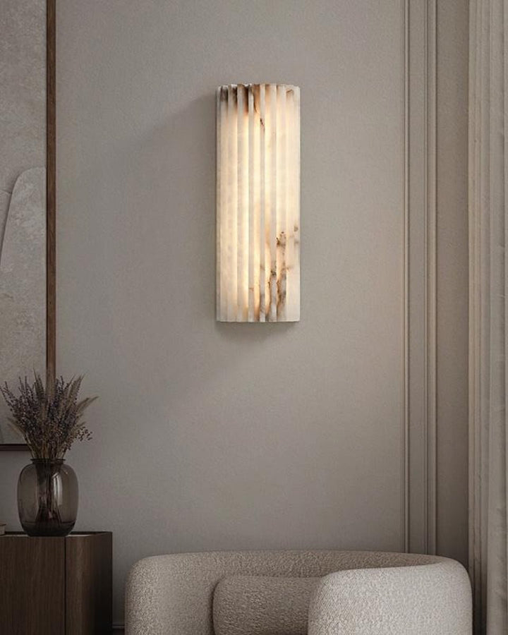 Alvia Alabastrowa Lampa Ścienna