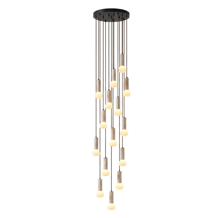 Lampa Wisząca z Travertynu Matchstick