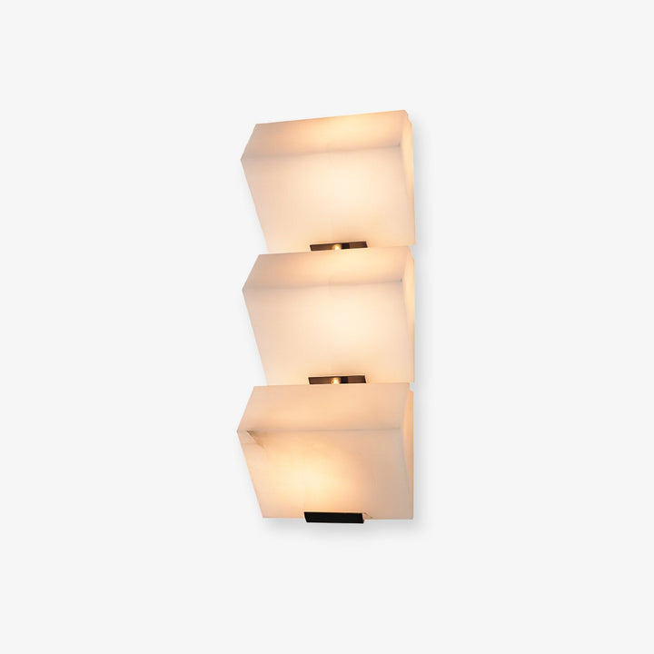 Lampa ścienna z alabastru w stylu schodów