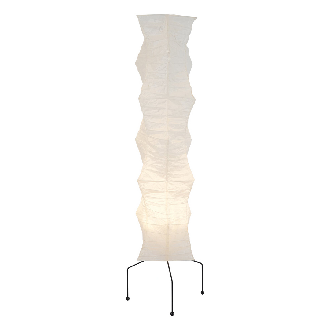 Lampa podłogowa z papieru ryżowego