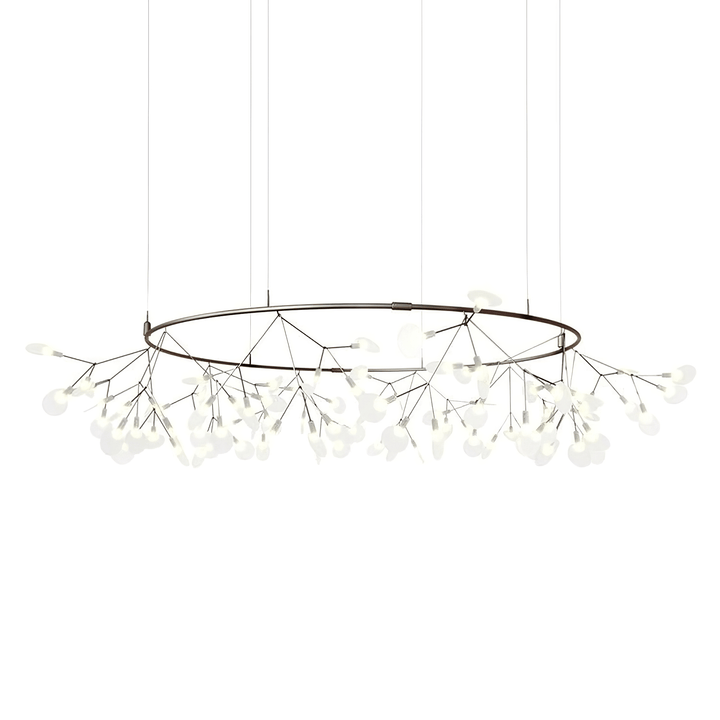 Czarny żyrandol LED Firefly