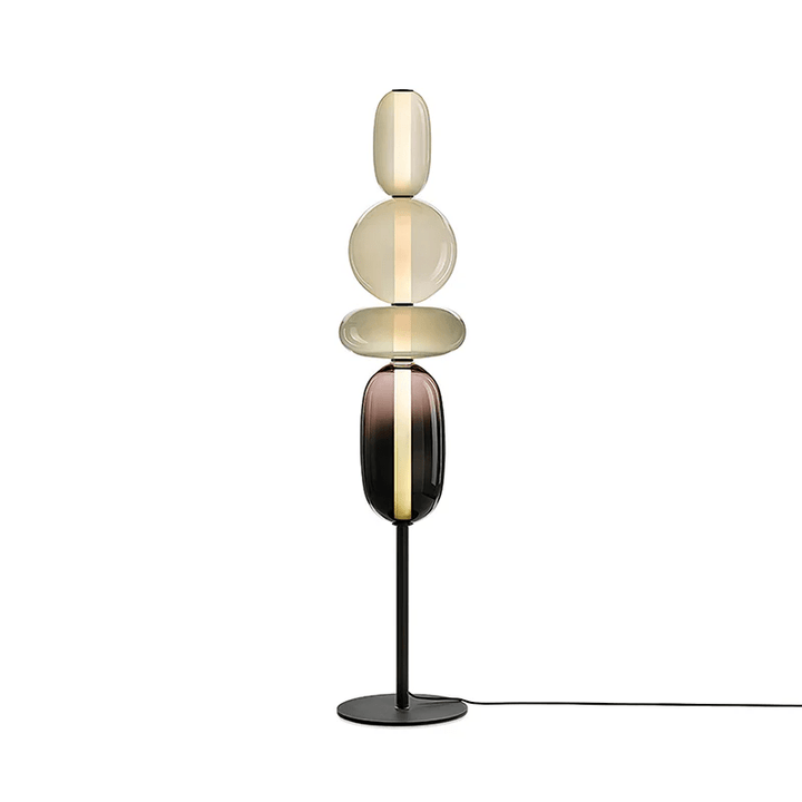 Lampa podłogowa z cukrowego szkła
