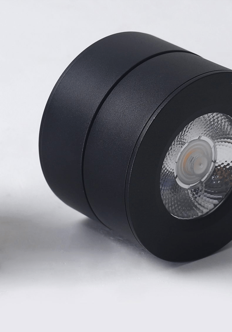 Okrągła obrotowa lampa LED świecąca w dół