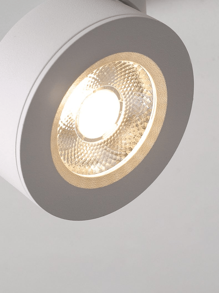 Okrągła obrotowa lampa LED świecąca w dół