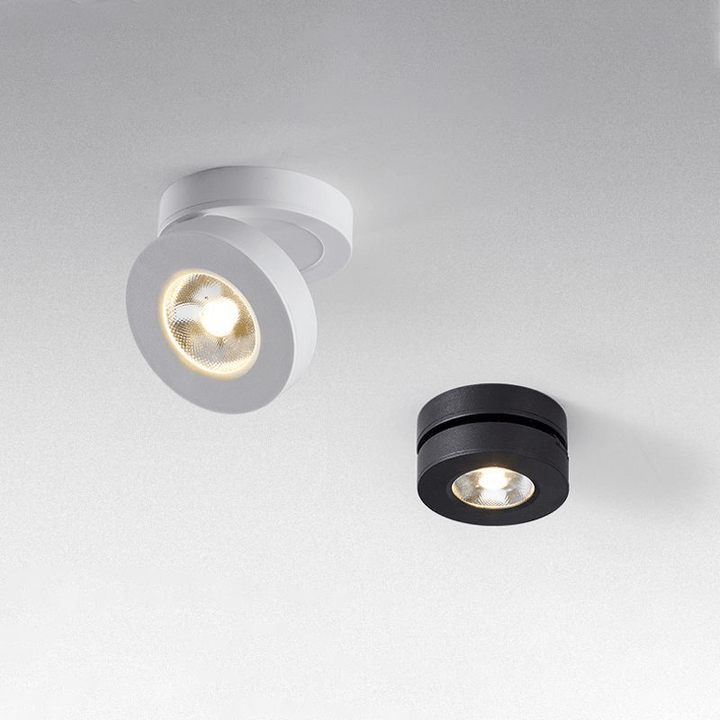 Okrągła obrotowa lampa LED świecąca w dół