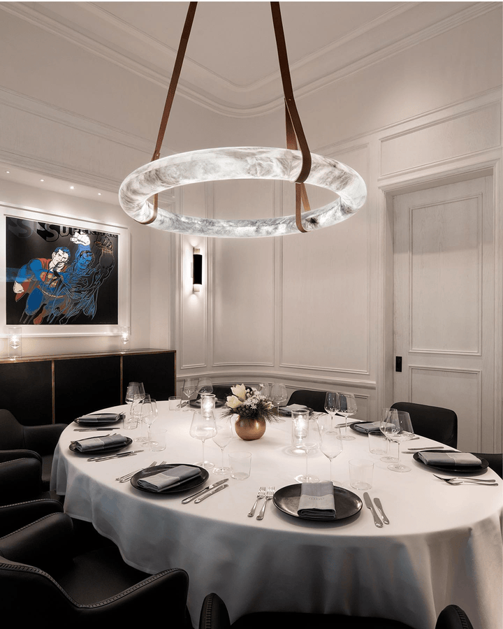 Alabastrowa lampa wisząca Oslo B