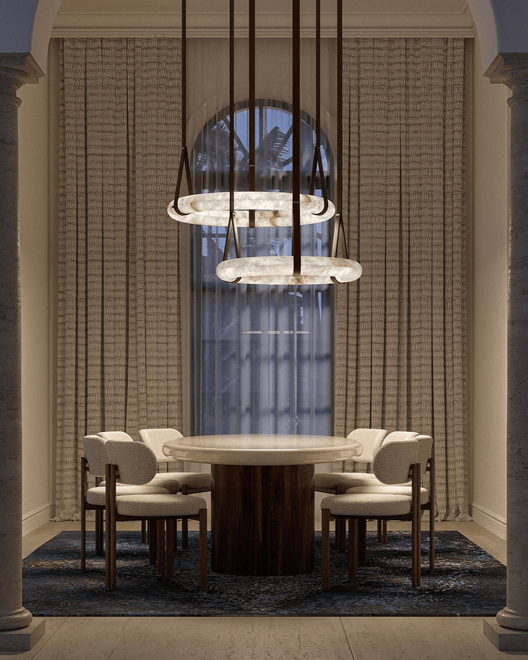 Alabastrowa lampa wisząca Oslo B