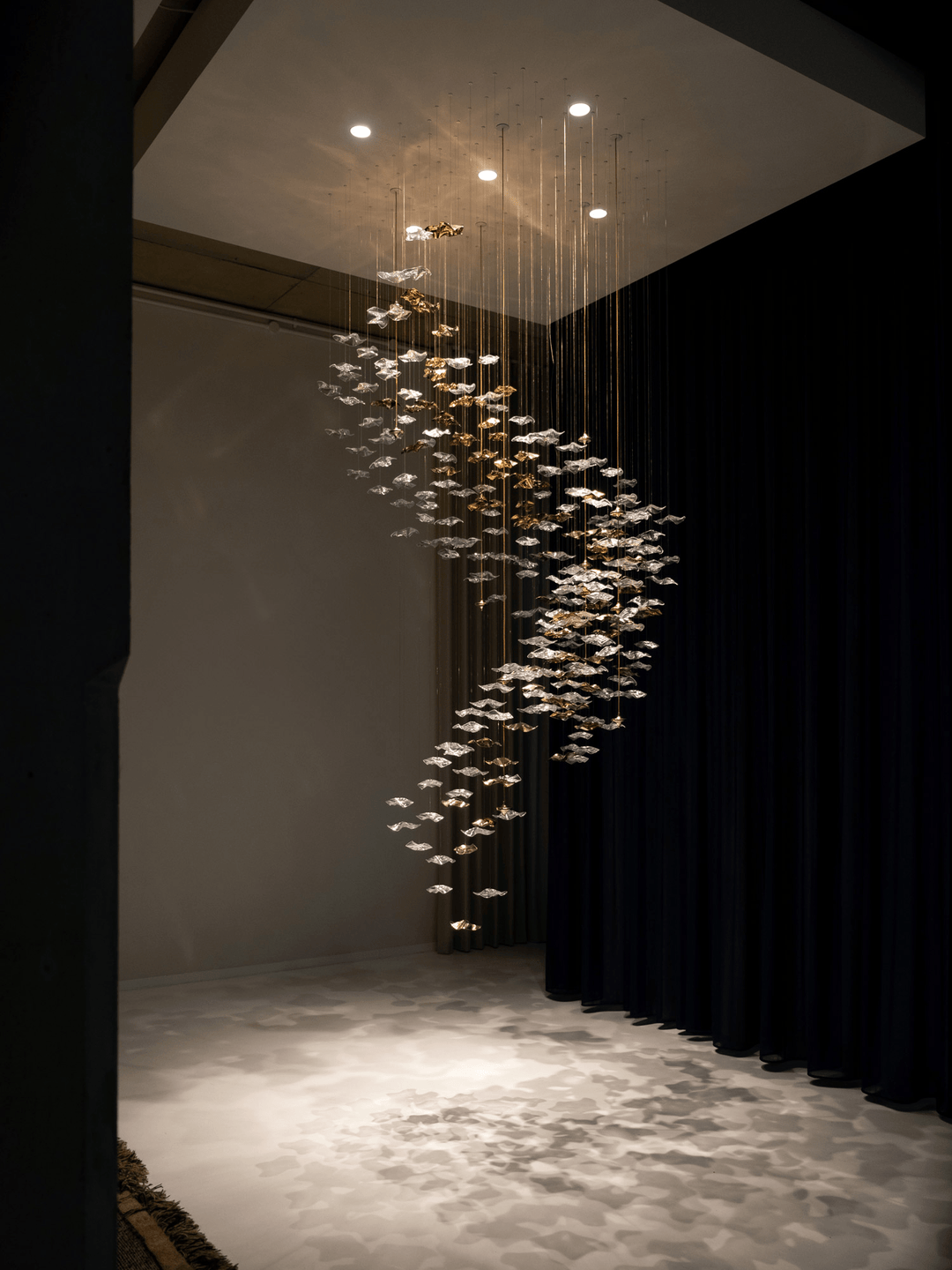 Lampa wisząca z szklanymi wisiorkami Tidal Art