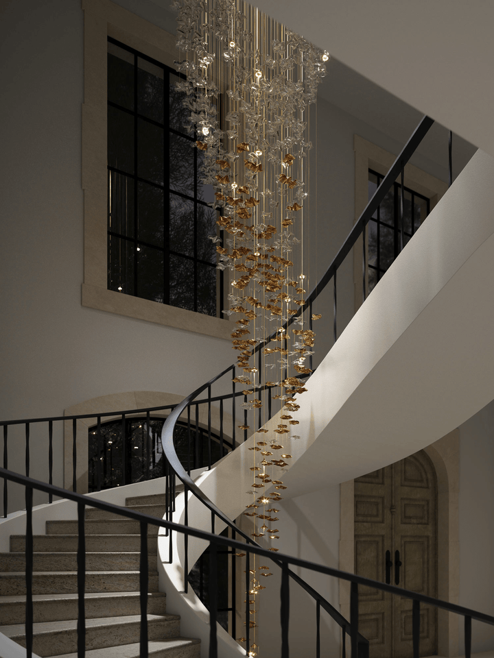 Lampa wisząca z szklanymi wisiorkami Tidal Art