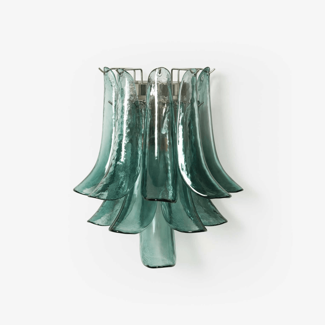 Szklana lampa ścienna Petalo