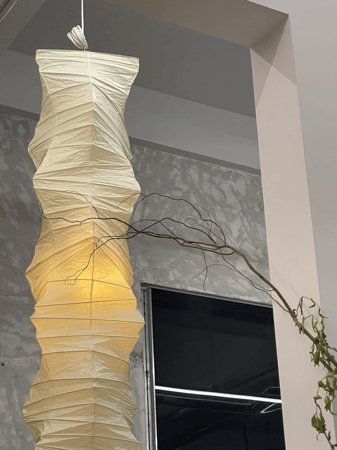 Lampa wisząca z papieru washi 33N