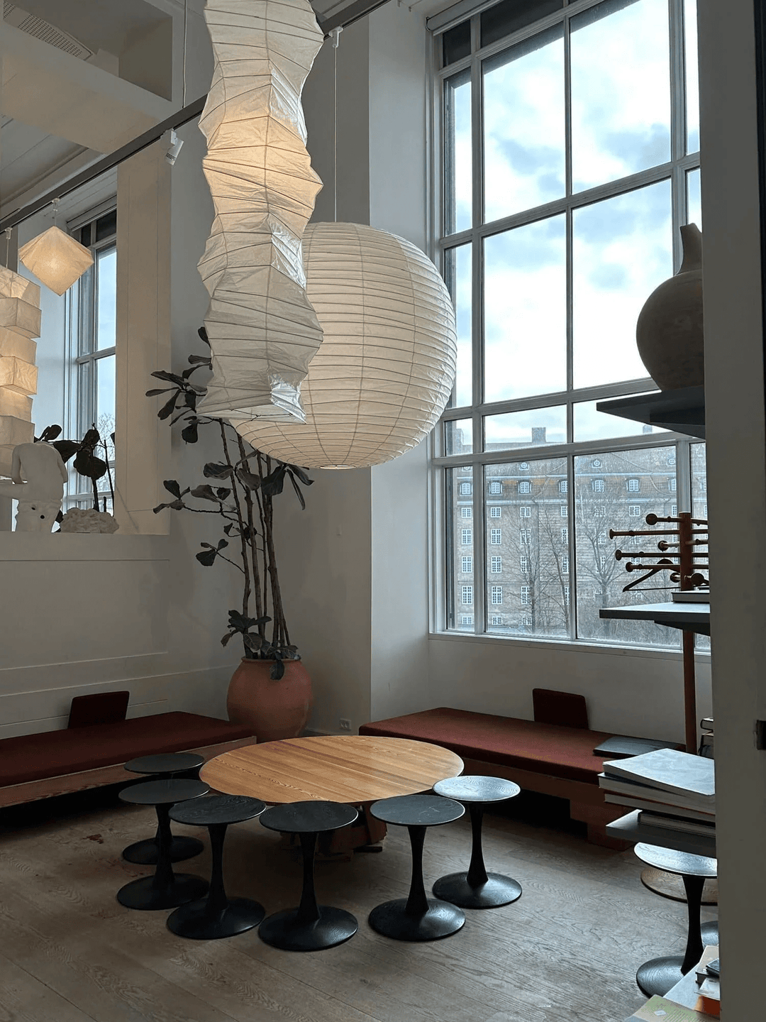 Lampa wisząca z papieru washi 33N