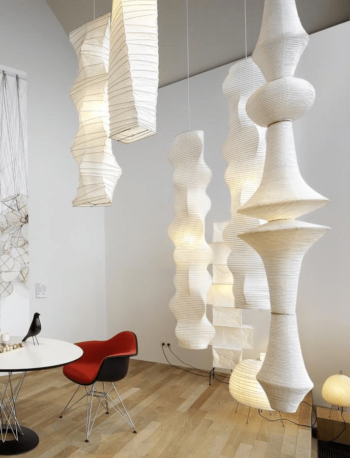 Lampa wisząca z papieru washi 33N