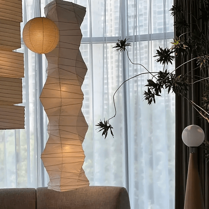 Lampa wisząca z papieru washi 33N