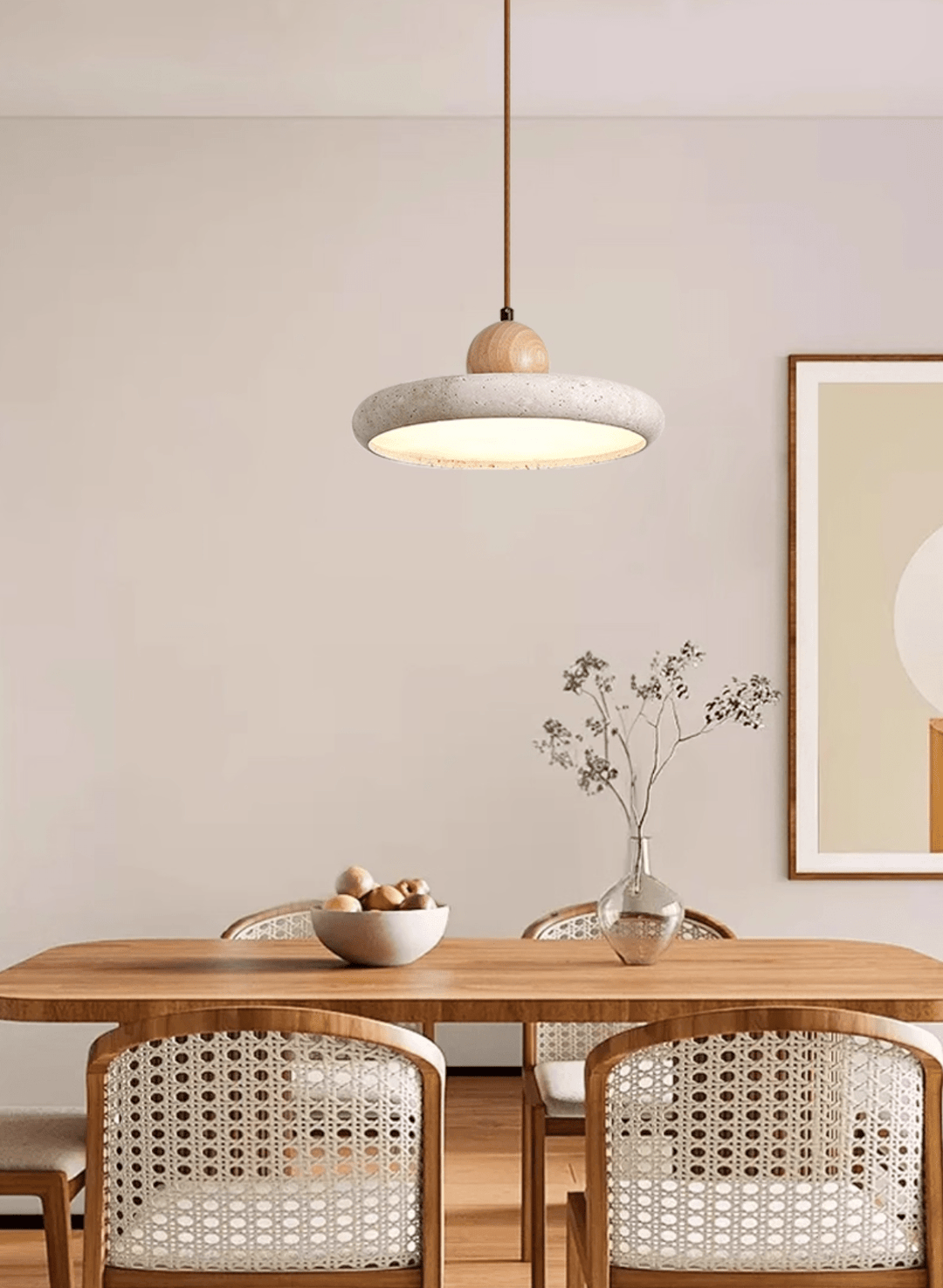 Lampa Wisząca Lola z Travertynu