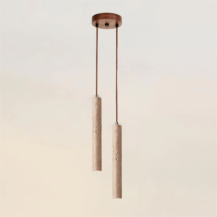 Lampa wisząca w kształcie długiego cylindra
