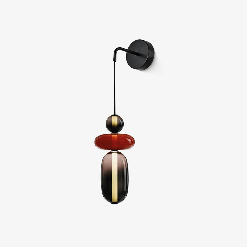 Lampa Ścienna z Kandyzowanego Szkła