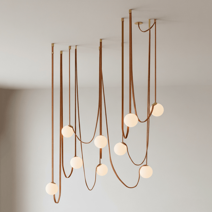 Wielokrotna Lampa Wisząca z Paskami