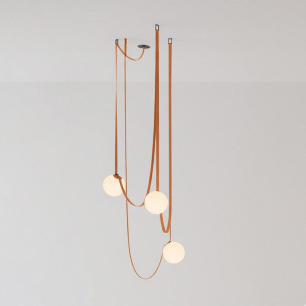 Wielokrotna Lampa Wisząca z Paskami